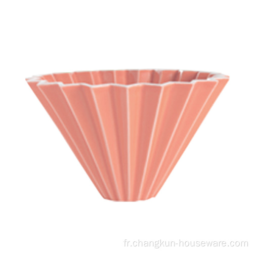 Tasse filtre à café goutteur en céramique Forme Origami